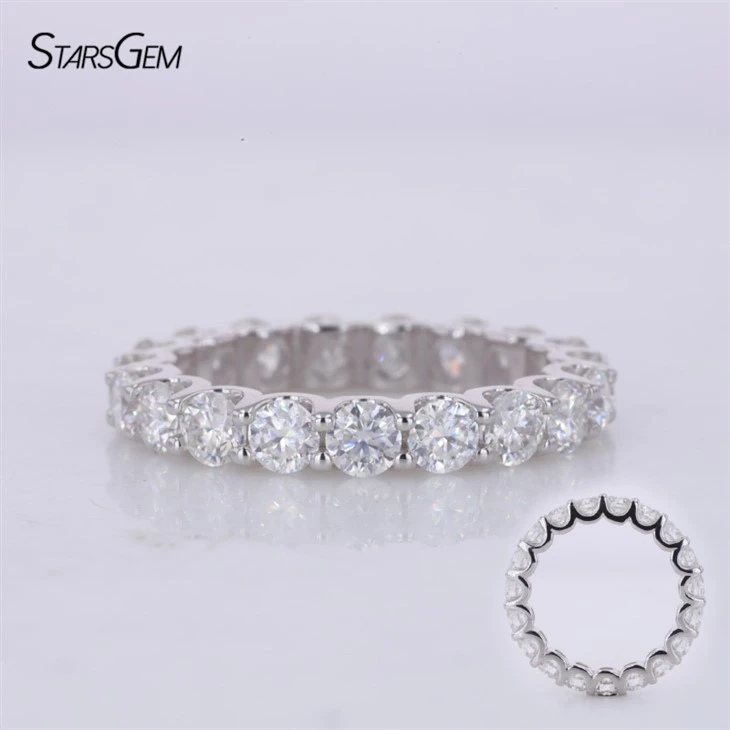 Lab Diamond Wedding Gold Rings